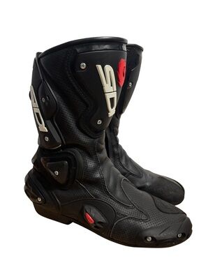 SIDI Men's Black Motorcycle Racing Boots